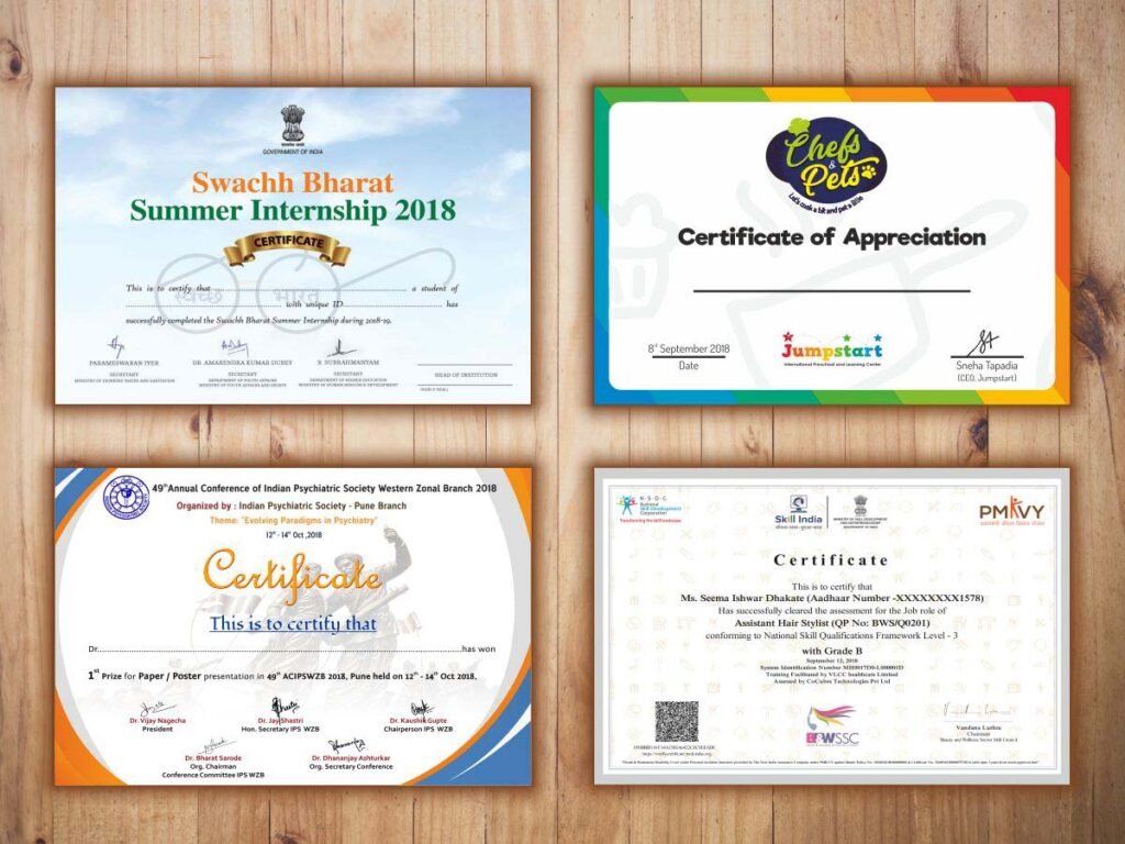 Certificate Printing Kettering